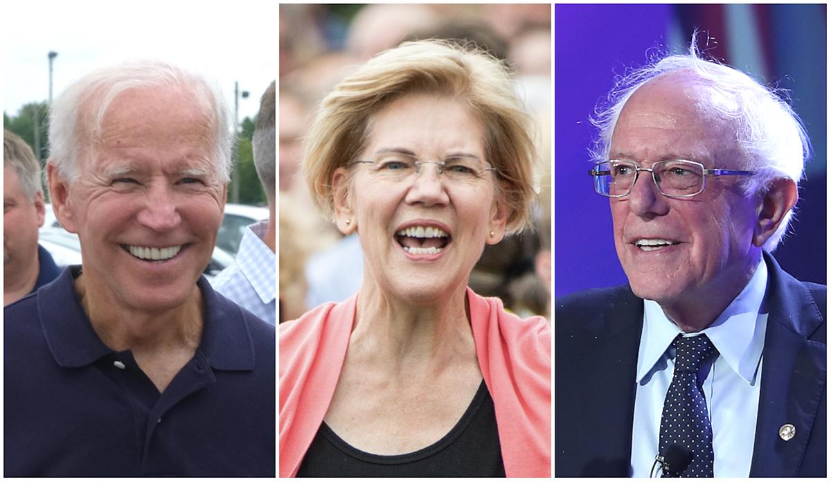 Economic Positions of the 2020 Democrat Leaderboard: Biden, Sanders, Warren