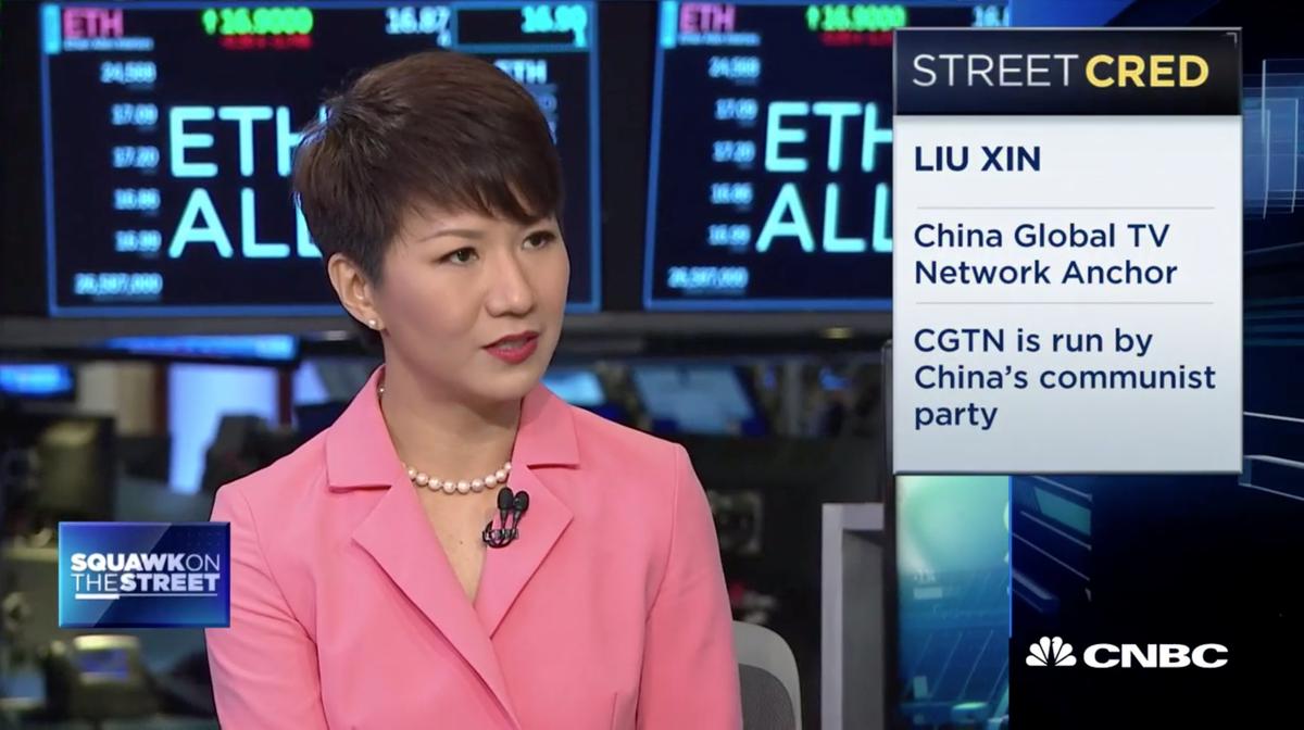 Host of China’s Overseas Propaganda Network Interviewed on CNBC