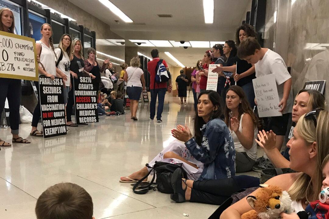 Parents Continue Daily Protests Against California Vaccine Laws