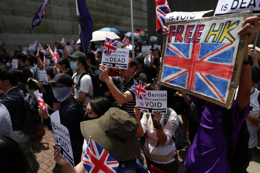 Hong Kong Protesters Plead to Britain to Uphold Sino-British Joint Declaration