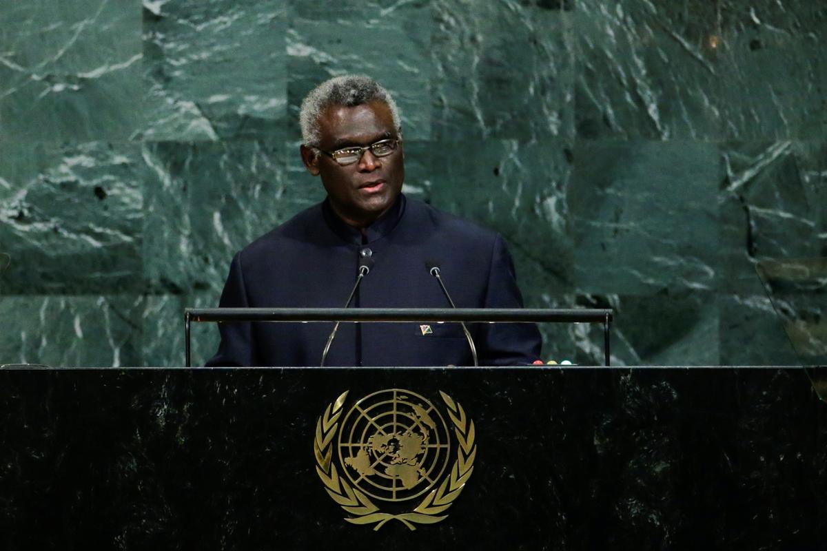 Solomons ‘Unfairly Targeted’ Since Recognizing China Over Taiwan: Sogavare in UN Speech