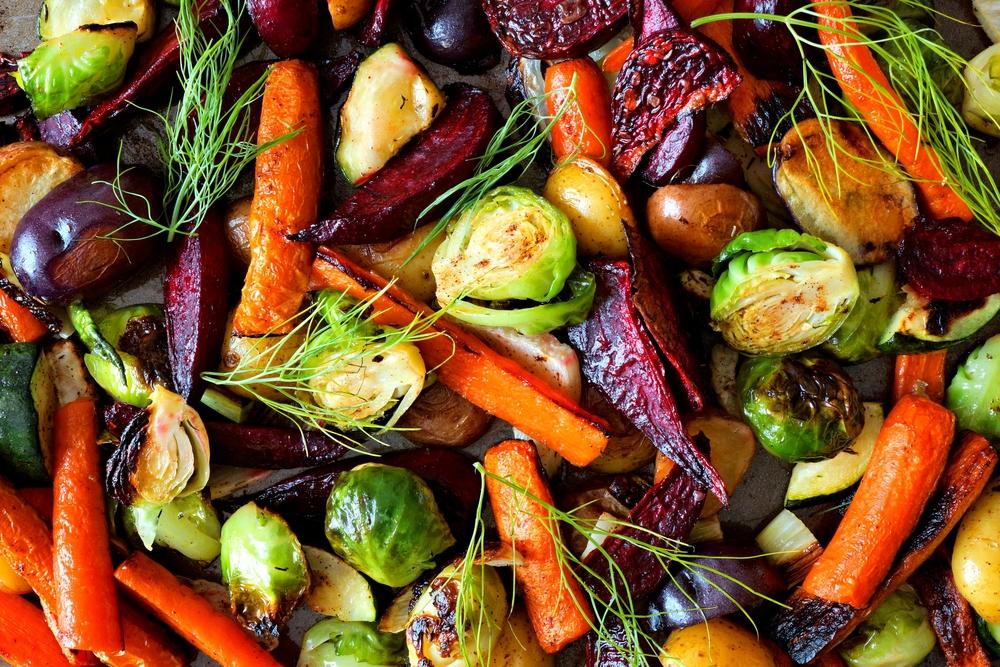 Roasted Root Vegetable Salad With Fresh Herb Dressing