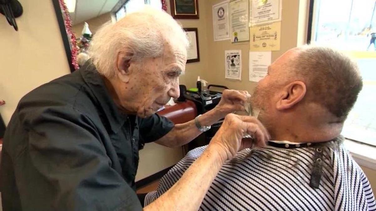 World’s Oldest Barber Dies at 108 After 96 Years on the Job in NY
