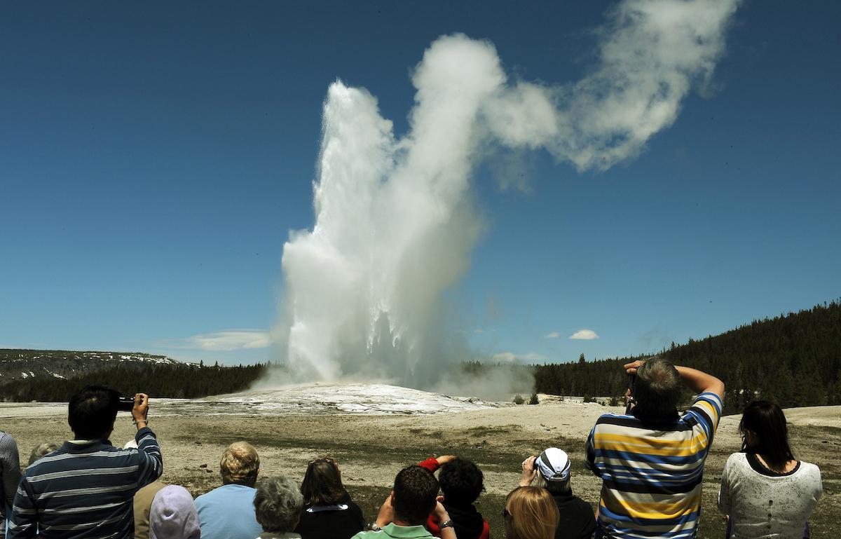 Man Suffers Severe Burns After Tripping and Falling Into Old Faithful