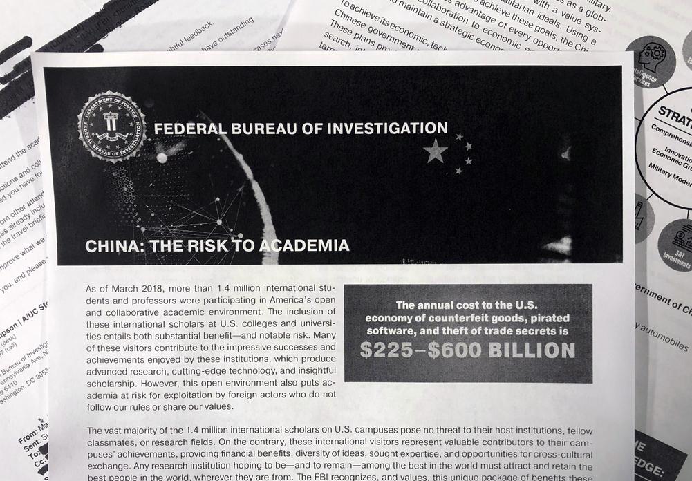 FBI Campaign Alerts US Campuses About China Theft Threat