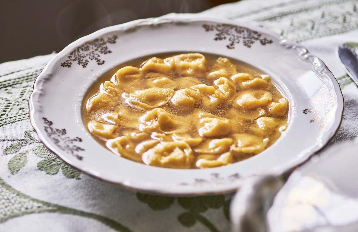 Maria’s Cappelletti in Meat Stock