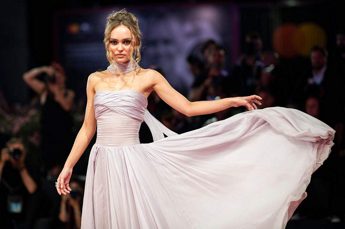 Lily-Rose Depp at an event for "The King." (Netflix)