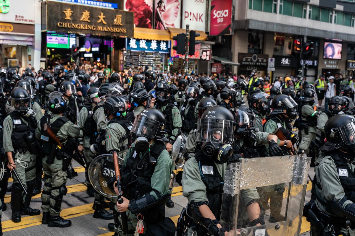 In Another Weekend of Protests in Hong Kong, Police Make Arrests Before Rally Begins