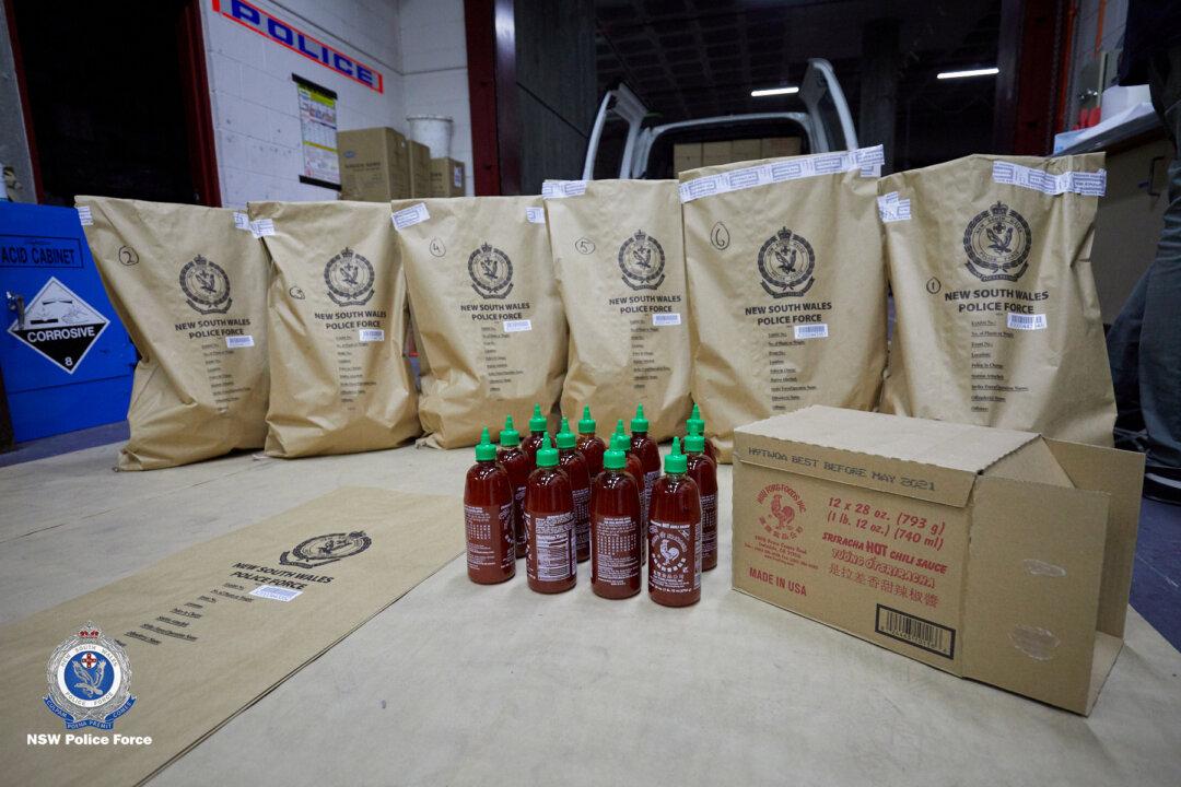 Australian Police Seize ‘Ice’ Hidden in Chili Sauce Bottles Worth Around $300M