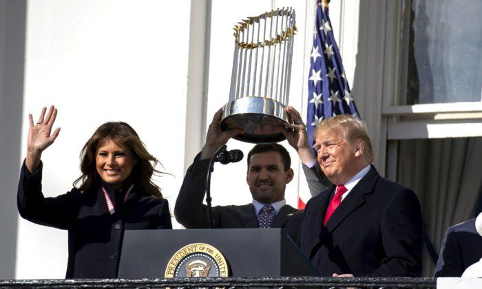 Washington Nationals Celebrate Their Victory at the White House