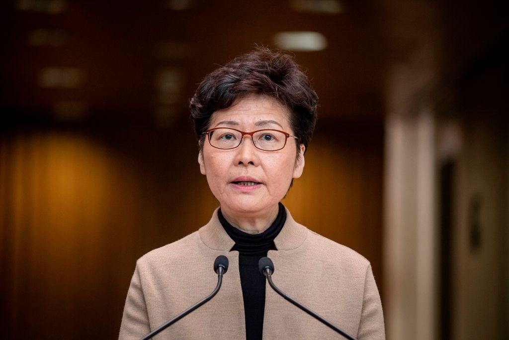 In First Public Statement Since Police Besieging of School Campuses, Hong Kong Leader Denounces Protesters as ‘Rioters’
