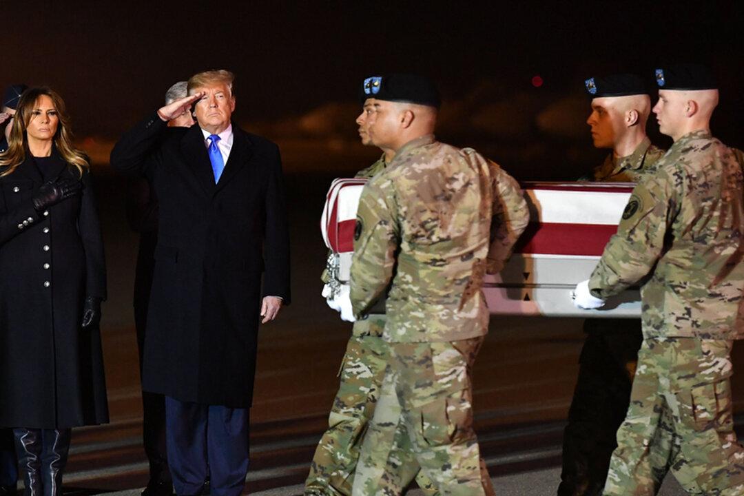 Trump Pays Respects to Army Officers Killed in Afghanistan