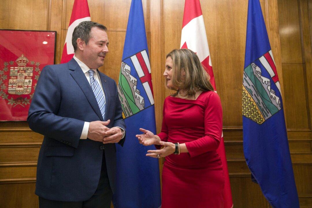 Kenney and Freeland Meet in Edmonton to Find Common Ground
