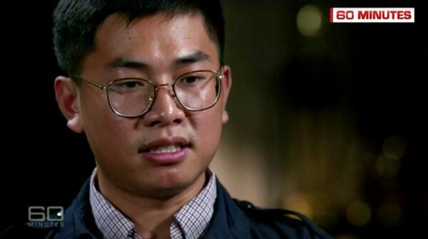 Wang Liqiang speaks with the Australian 60 Minutes program on Nov. 24, 2019. (Screenshot via Reuters)
