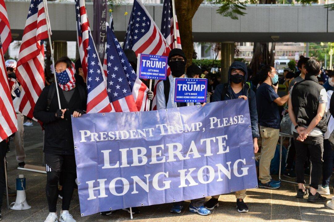 Hong Kong Protesters Hold Second Rally in Less Than a Week Thanking US Government