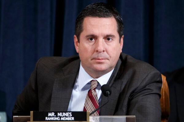 Ranking member of the House Intelligence Committee Rep. Devin Nunes (R-Calif.) on Capitol Hill in Washington on Nov. 19, 2019. (Shawn Thew-Pool/Getty Images)