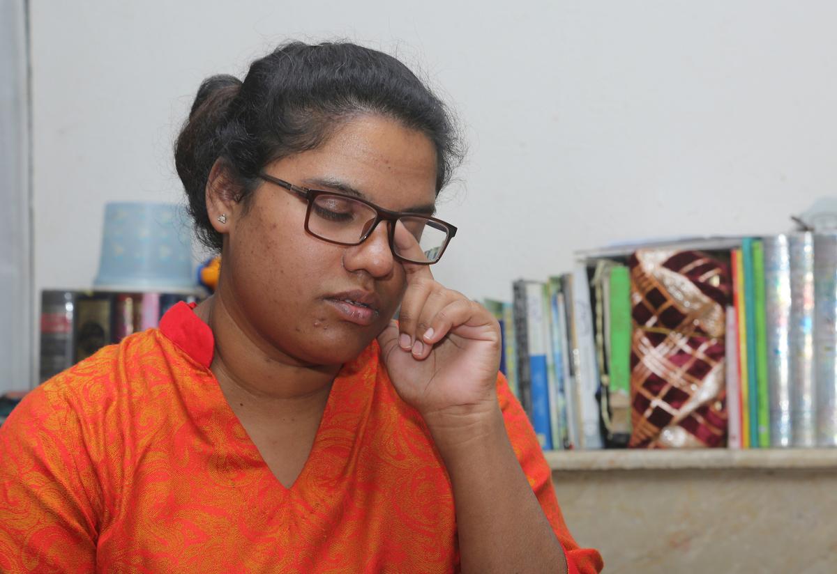 Pakistani woman Samia Yousaf wipes tears while narrates her ordeal during an interview with AP in Lahore, Pakistan on Nov. 12, 2019. Yousaf, who returned to Pakistan without her infant son, was 24 when she married her 45- year- old Chinese husband. Yousaf struggled to tell her story saying each memory reminded her of her son she hadn't seen in nearly two years. He was a month old when she last saw him in September 2017. "He trapped me," she said. (K.M. Chaudary/AP Photo)