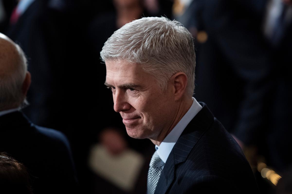 Justice Neil Gorsuch Says Americans Need to Pay More Attention to ‘Separation of Powers’