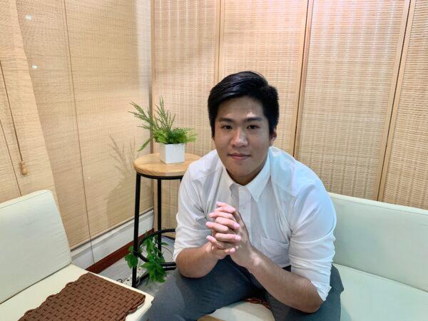 Zack Ho, a student activist, pictured at The Epoch Times office in Hong Kong, on Dec. 16, 2019. (Nina Wong/The Epoch Times)