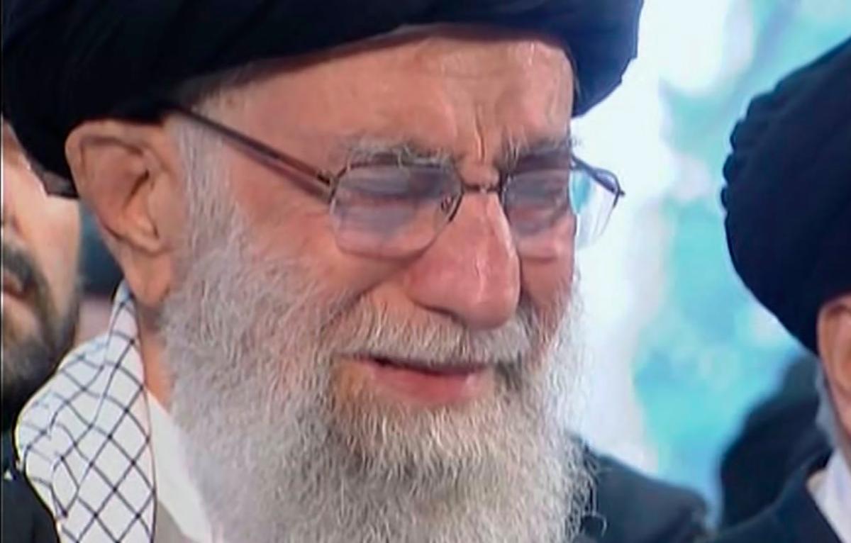 Khamenei Cries During Soleimani Funeral as Thousands Gather in Tehran