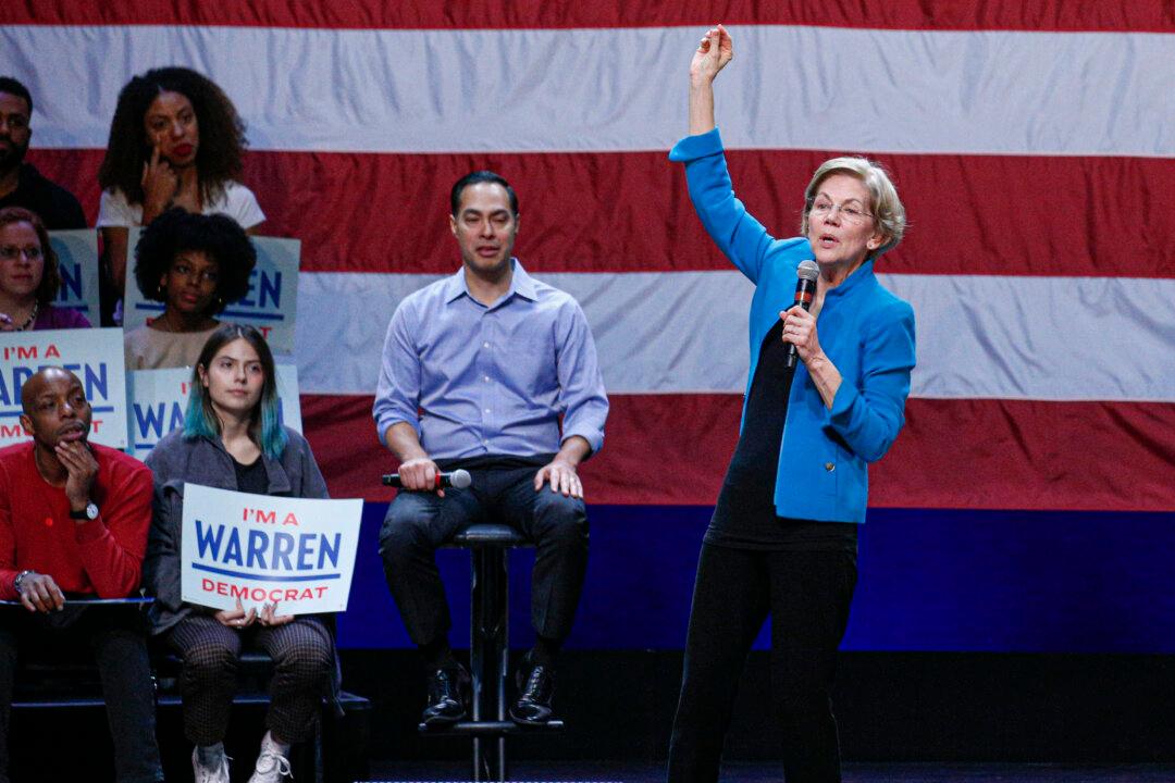 Elizabeth Warren Holds Campaign Rally in Brooklyn