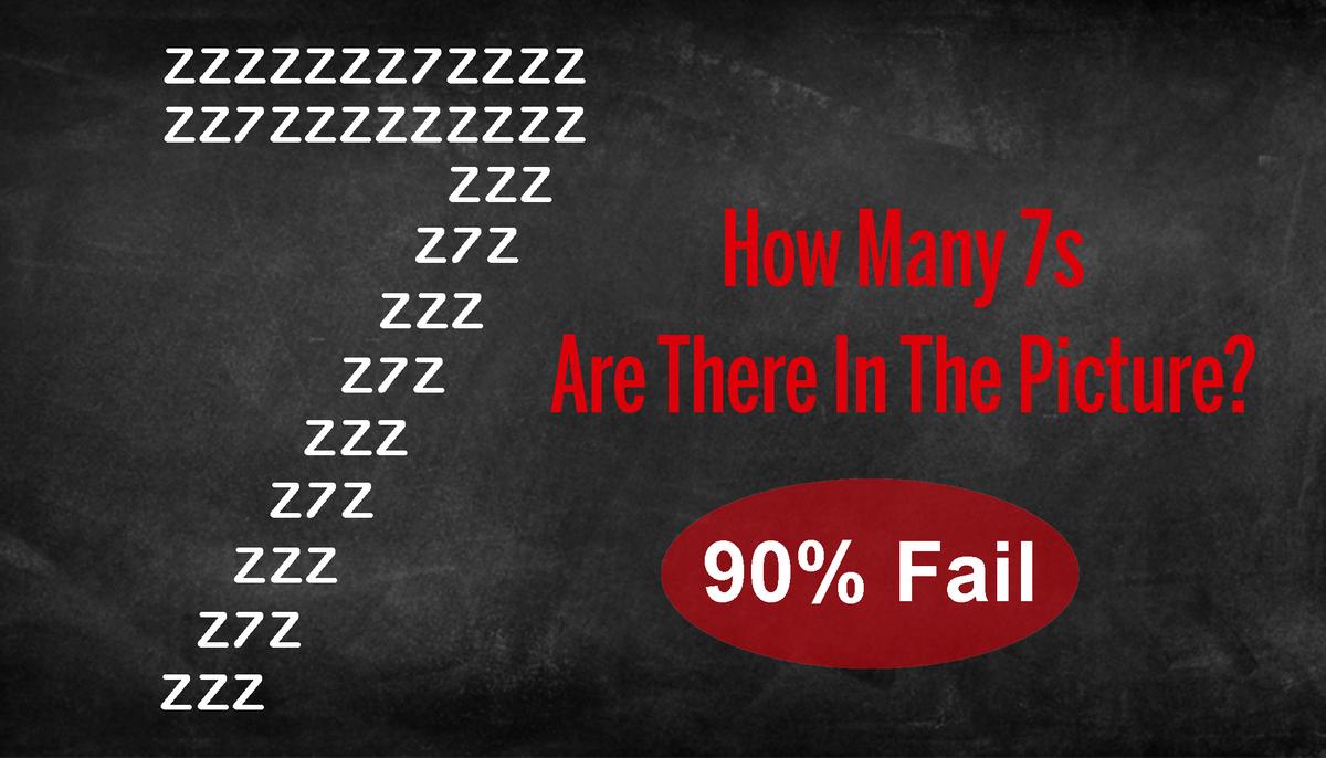60-second Challenge: How Many 7s Can You Count in This Picture Puzzle in 1 Minute?