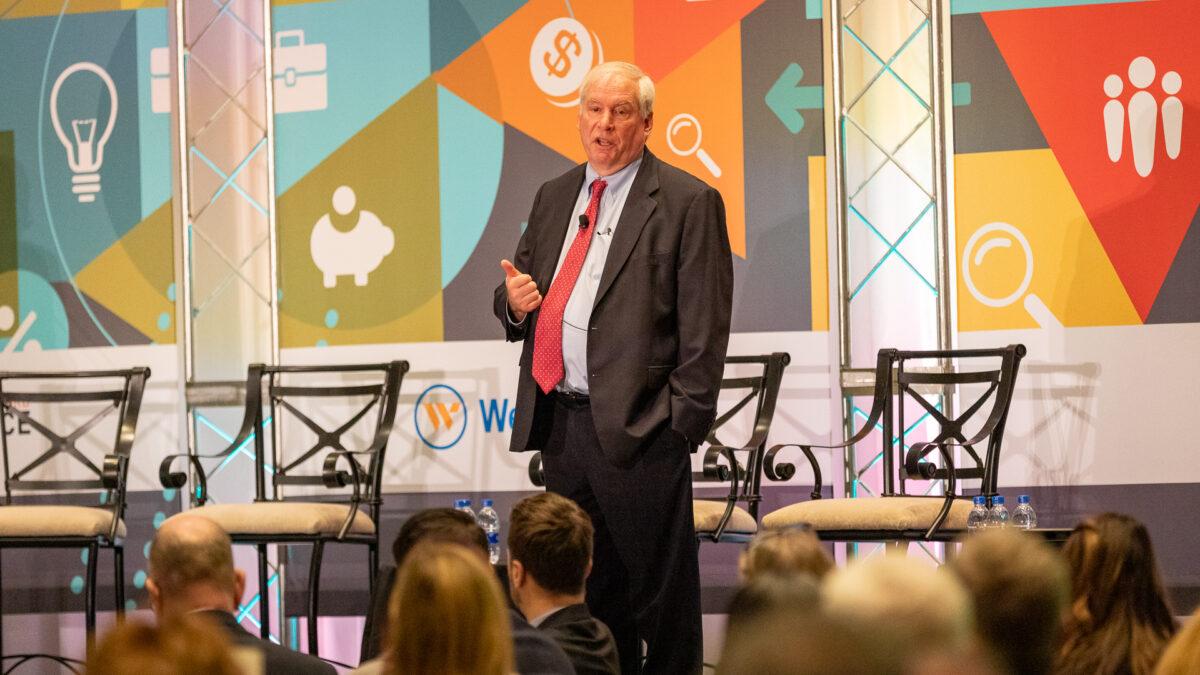 Boston Fed President Eric S. Rosengren speaks about the economy and monetary policy at an event in Hartford, Conn., on Jan. 13, 2020. (Photo courtesy of the Federal Reserve Bank of Boston)
