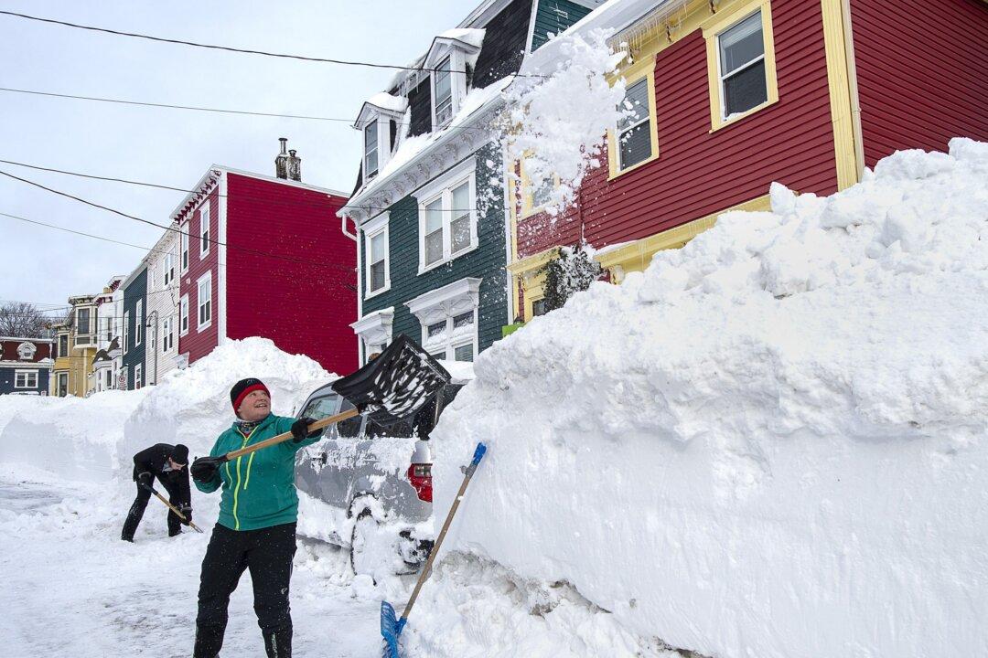 Armed Forces, Neighbours Pitch in to Help Snow-Bound Newfoundlanders Dig Out
