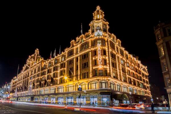 Undated image of Harrods department store in Knightsbridge, in the London borough of Westminster. (Copyright visitlondon.com/Antoine Buchet)