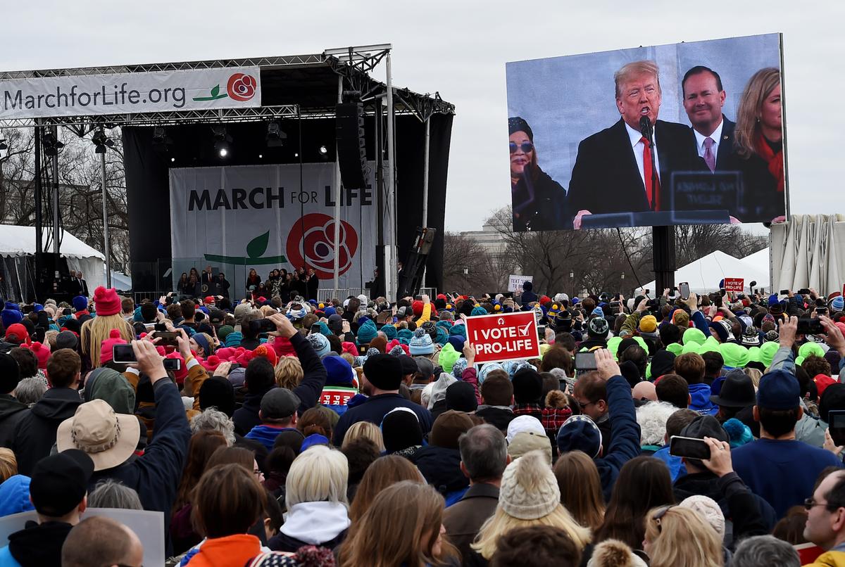 Trump Becomes First President to Attend ‘March for Life’ Pro-Life Rally
