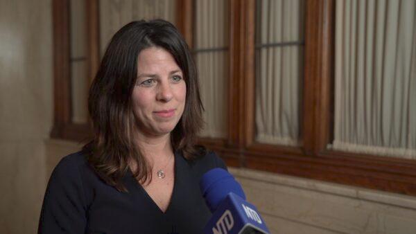 April Hayes, real estate manager for nutritional supplement company GNC, attended Shen Yun Performing Arts on Jan. 24, 2020, in Pittsburgh and called it "very spiritual and beautiful." (NTD Television)