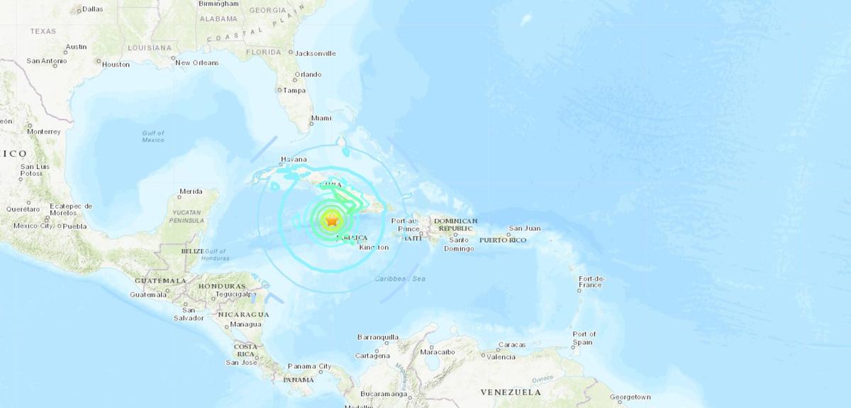 Major 7.7 Magnitude Earthquake Hits Near Jamaica and Cuba