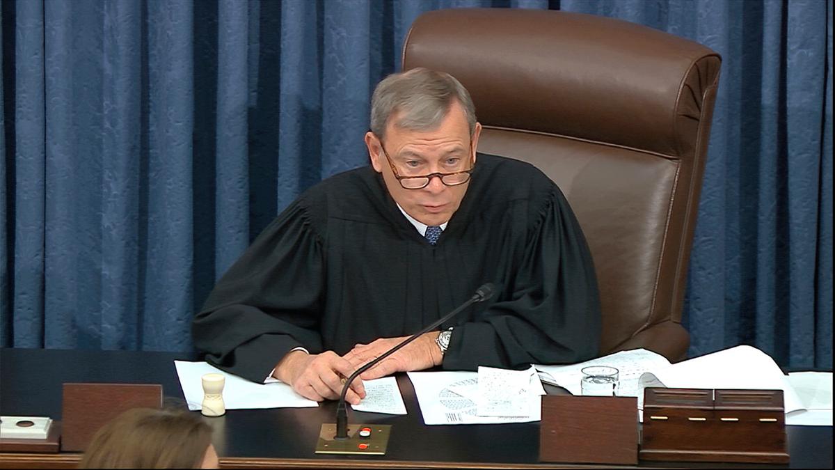 John Roberts Says He Wouldn’t Break Ties in Senate Impeachment Trial