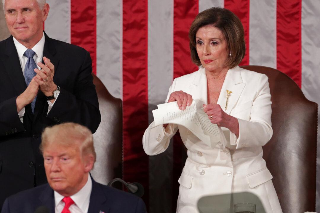 Pelosi Defends Ripping Trump’s Speech: ‘You Have to Get Attention’
