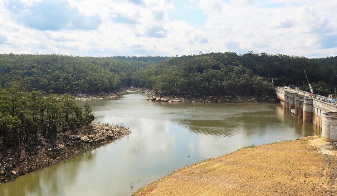 Sydney Dam Levels up Amid Downpour