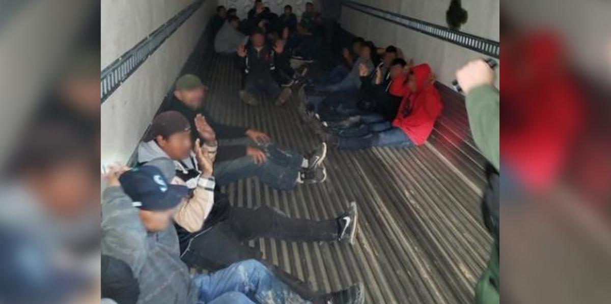Border Patrol Finds 26 Smuggled Immigrants Hidden Inside a Tractor-Trailer