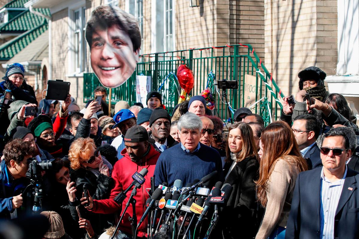 Ex-Gov Rod Blagojevich Returns to Chicago, Says He’s Innocent