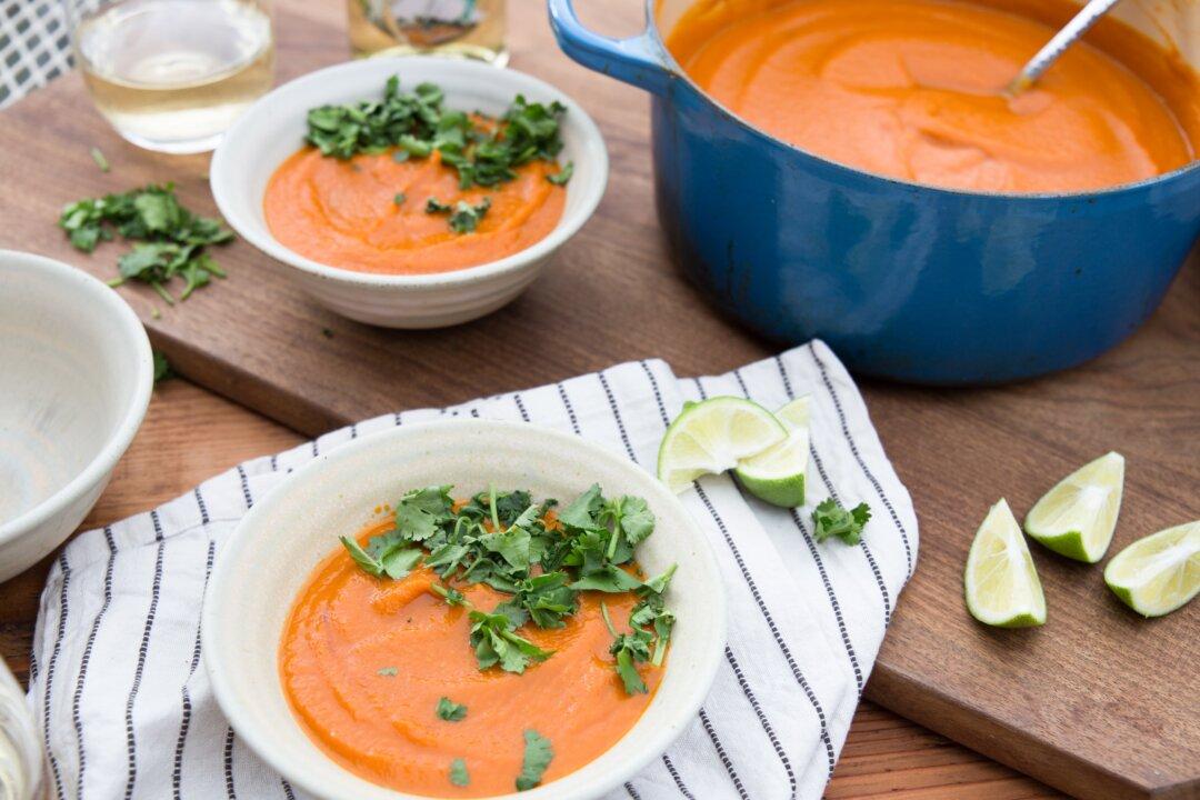 A Colorful Coconut Curry Soup for the Depths of Soup Season