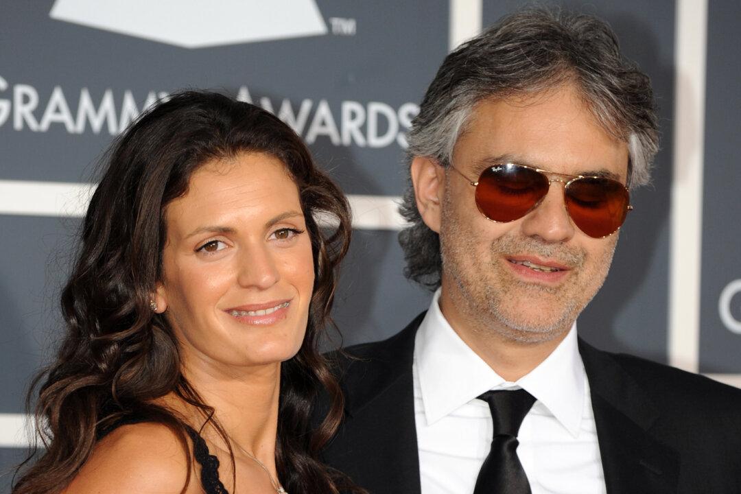 Tenor Andrea Bocelli and Wife Veronica Sing Charming Romantic Duet in Rustic Italian Village