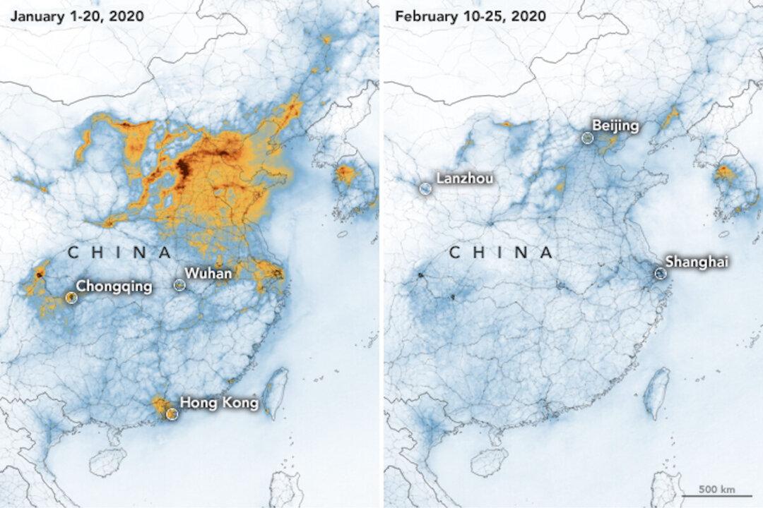 NASA Satellite Images Show Significant Decline In China Air Pollution Amid Coronavirus Outbreak