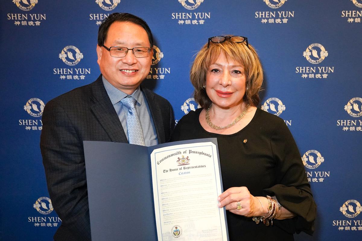Philadelphia Representative Moved by Beauty of Shen Yun