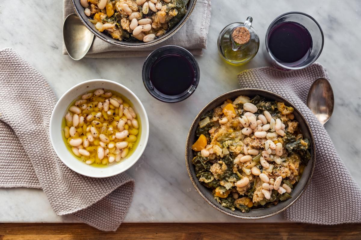 Ribollita (Tuscan White Bean, Kale, and Bread Soup)