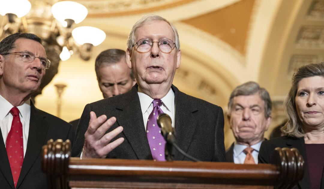 Senate Discussions Underway on ‘Crucial’ Coronavirus Legislation: McConnell