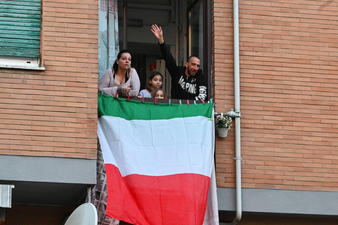 Italian Neighbors Lean Out of Their Windows to Sing Together During Coronavirus Lockdown