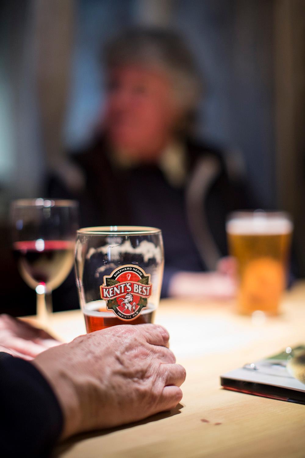Enjoying a pint. (Courtesy of The Zetland Arms)