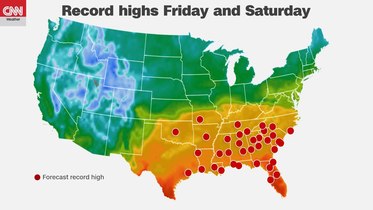 South Set to Sizzle in Summer-Like Heat Through the Weekend