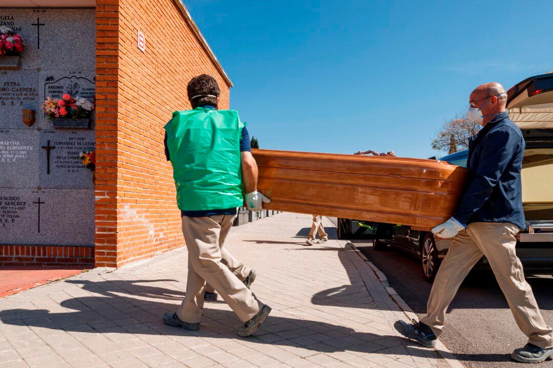 1,650 CCP Virus Patients Die in Spain Over Weekend