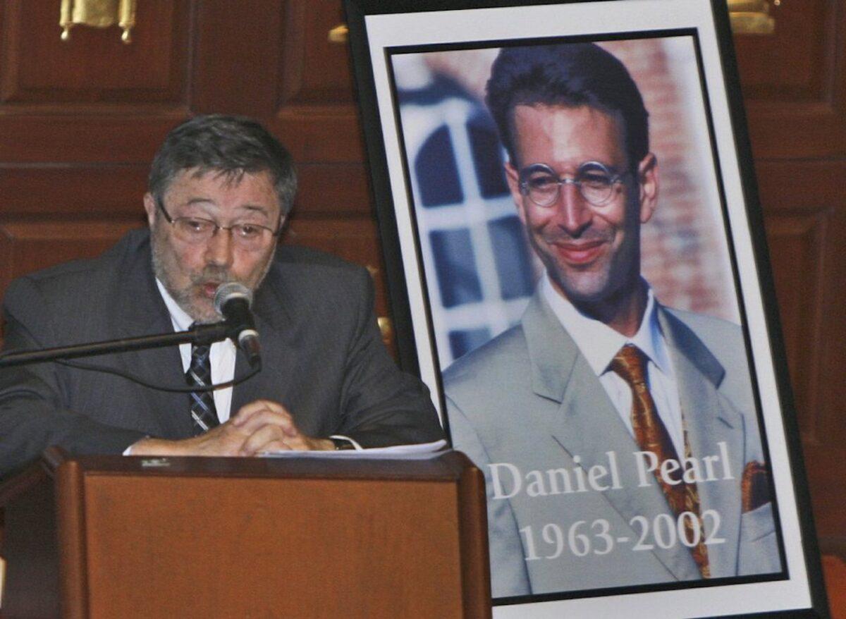 Dr. Judea Pearl, father of American journalist Daniel Pearl, who was killed by terrorists in 2002, speaks in Miami Beach, Fla., on April 15, 2007. (AP Photo/Wilfredo Lee, File)