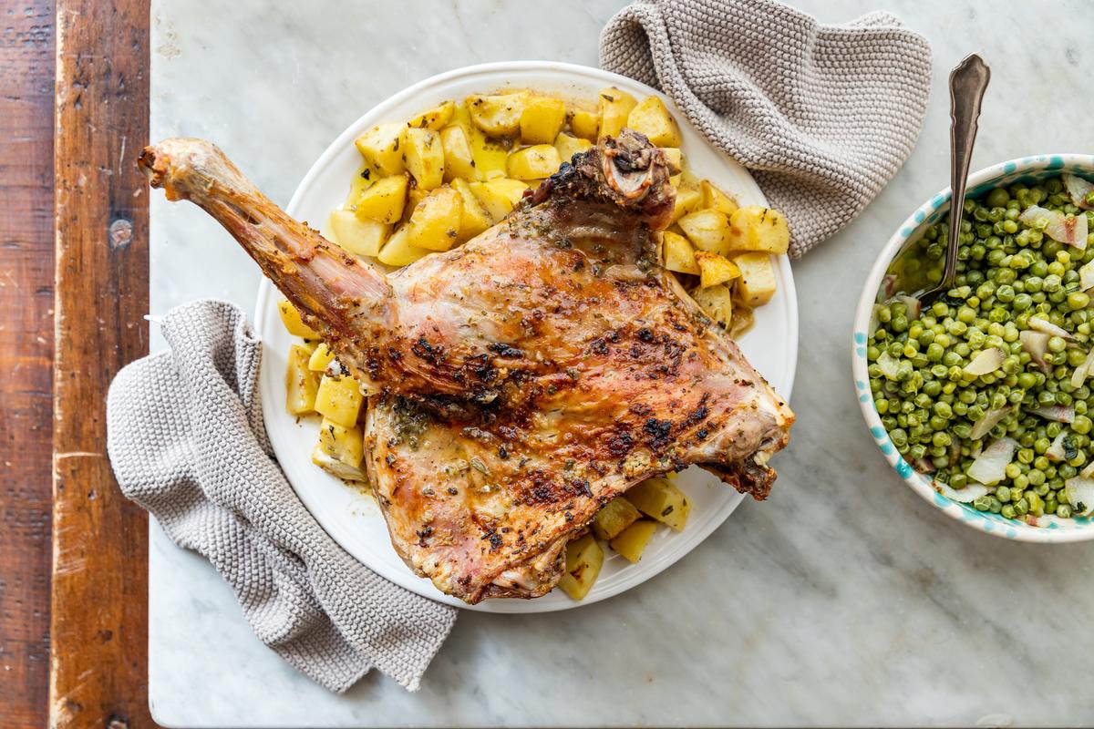 Roast Lamb Shoulder With Rosemary, Sage, and Garlic