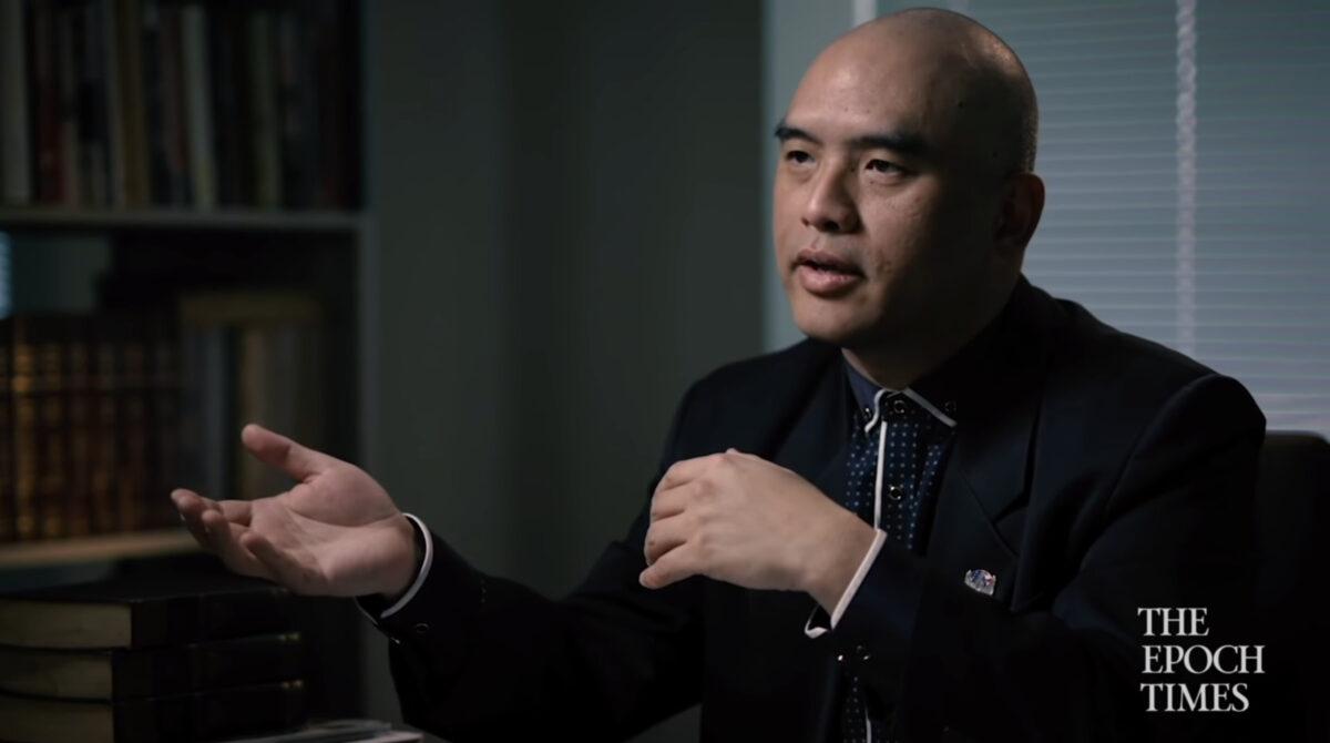 Dr. Sean Lin, former lab director of the viral disease branch at Walter Reed Army Institute of Research. (Courtesy of The Epoch Times)